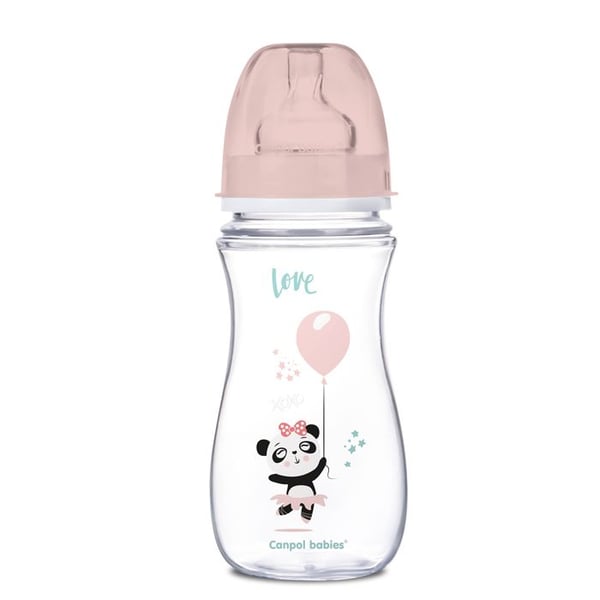 Biberon stor anti-kolik EasyStart EXOTISKA DJUR, 35/222, rosa, 300ml