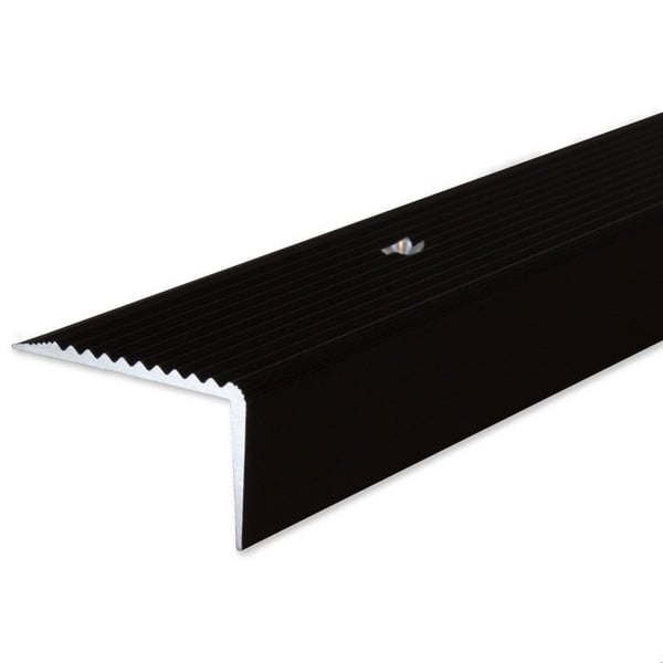 PROVISTON Trappsteg 20 x 40 x 1200 mm Trappsteg Hörnlist Kombination Hörnlist Anodiserad aluminium mörkbrons Perc...