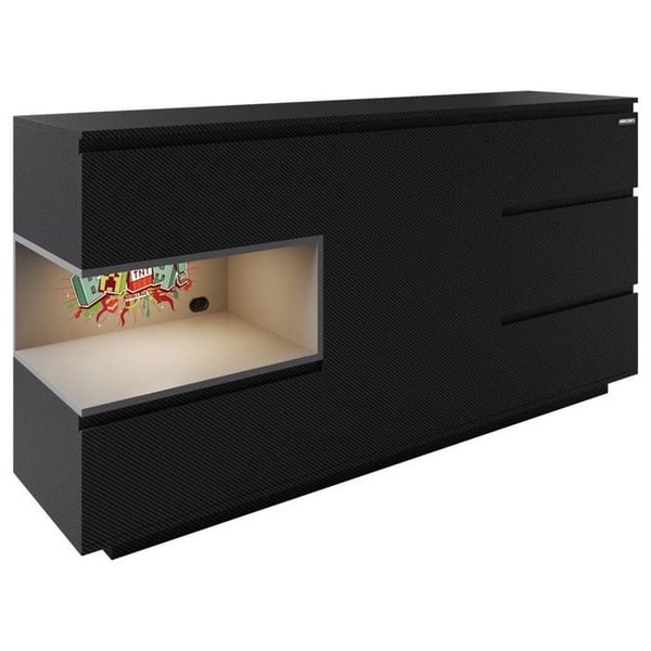 Buffé Spelare med LED - ROBA - Minecraft - 5 Lådor - Skjutdörr - Inbyggd LED-Belysning Buffé Spelare med LED - ROBA - Minecraft - 5 Lådor - Skjutdörr - Inbyggd LED-Belysning