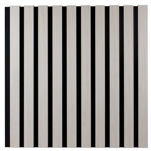PROVISTON Akustiska 3D väggpaneler 400 x 400 x 21 mm MDF träpaneler, ljus ek färg Underlag i filt com...