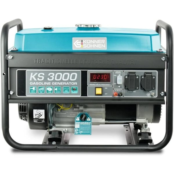 Strömaggregat - Konner & Sohnen - KS 3000 - 3000W - Encilindrig motor 7 hk - Manuell start