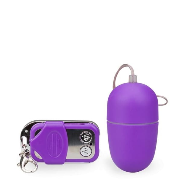 Fjärrstyrt vibrerande ägg - Vibrator för par - Lila