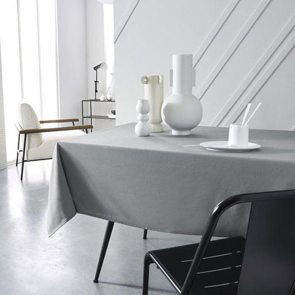 Teflonduk Rektangulär - IDAG - Prestige - 150 x 250 cm - 100% Bomull - Grå Stål