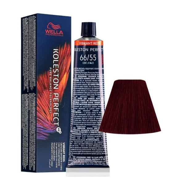66-55 Mörkblond Intense Mahogny Wella Koleston perfect Me+ Vibrant Reds 60ml