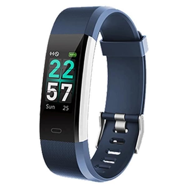 Connected Watch Smartwatch Marqueune Vattentät IP68 Stegräknare för iPhone Samsung Huawei Smartphone Dam Herr Blå