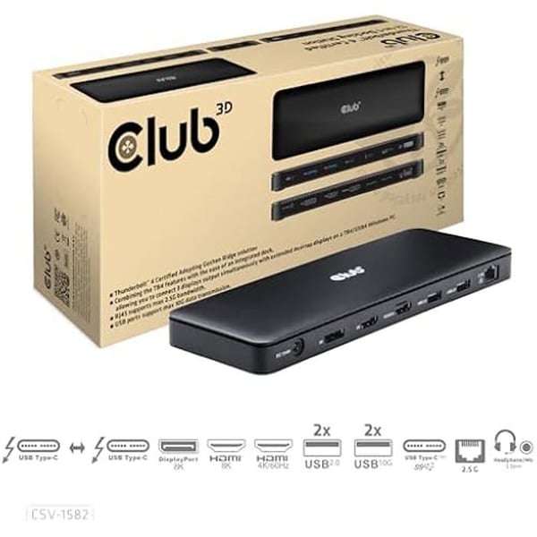 Datoraccessoar - CLUB 3D - CSV-1582 - 12 portar - 150 watt - USB-gränssnitt