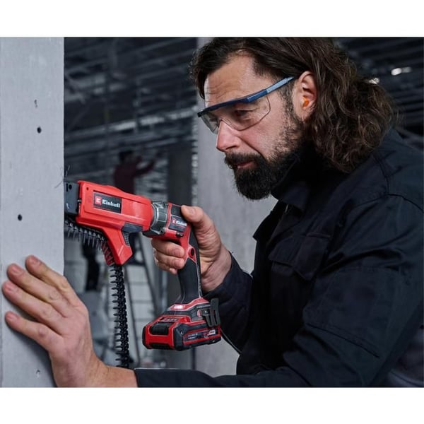 Einhell Professional Trådlös gipsskruvdragare TP-DY 18 Li BL + Magazine-Solo PXC (18V) Levereras utan batteri eller laddare