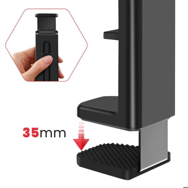 Støtte til Smartphone - SWISSTEN - Jaws Grip - Universalfæste - Rotérbar 360° - Kompatibel med 4.7 til 8.7"