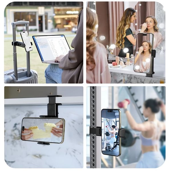 Støtte til Smartphone - SWISSTEN - Jaws Grip - Universalfæste - Rotérbar 360° - Kompatibel med 4.7 til 8.7"