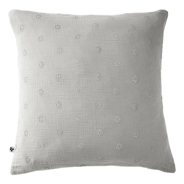 Broderad Kuddfodral "Gaïa Boho" 60 x 60 cm & 50 x 70 cm "Bomullsgazu" - Gaïa Boho Moln - 60 x 60 cm