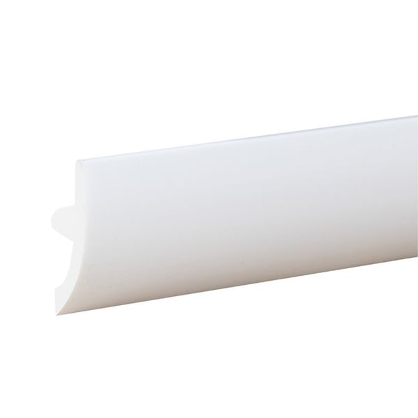 PROVISTON Taklist i vitt polymer | 36.6 x 70 x 2000 mm Ljuslist för taket