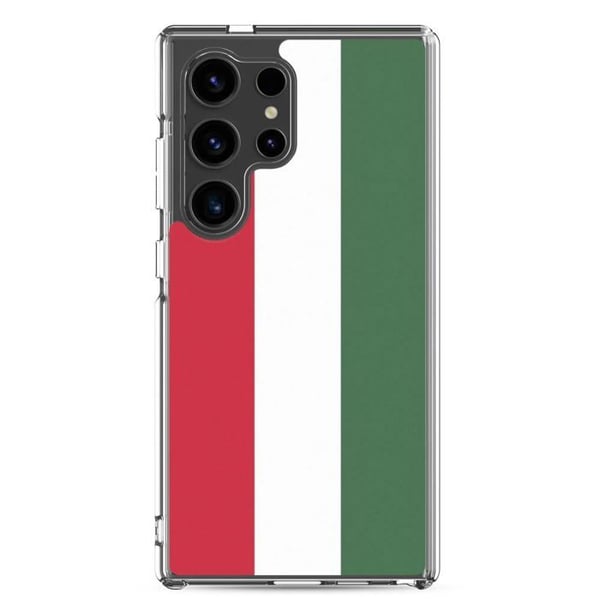 Mobilskal – Ungerns flagga – Kompatibel med Samsung Galaxy S24 – Mjuk fodral – Motståndskraftig och stötabsorberande – Pixelforma