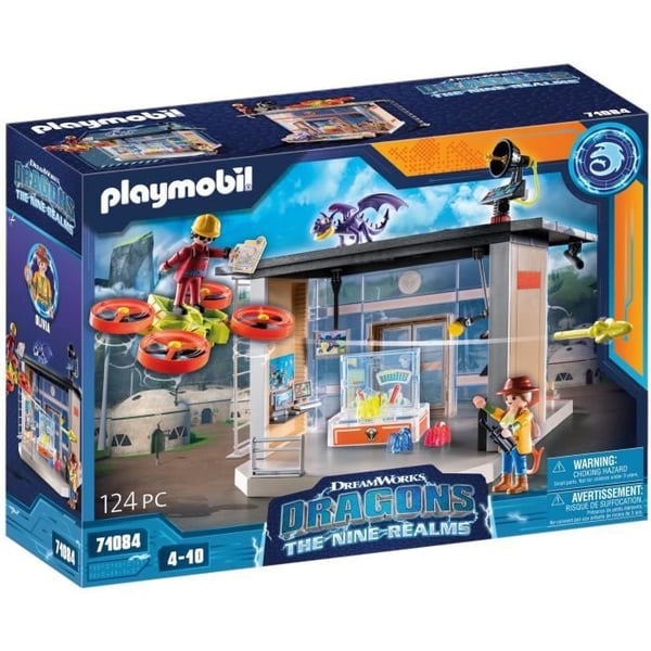 PLAYMOBIL 71084 Dragons Labo Icaris, Dragons: De Nio Konungadömena, 124 bitar, Från 4 år
