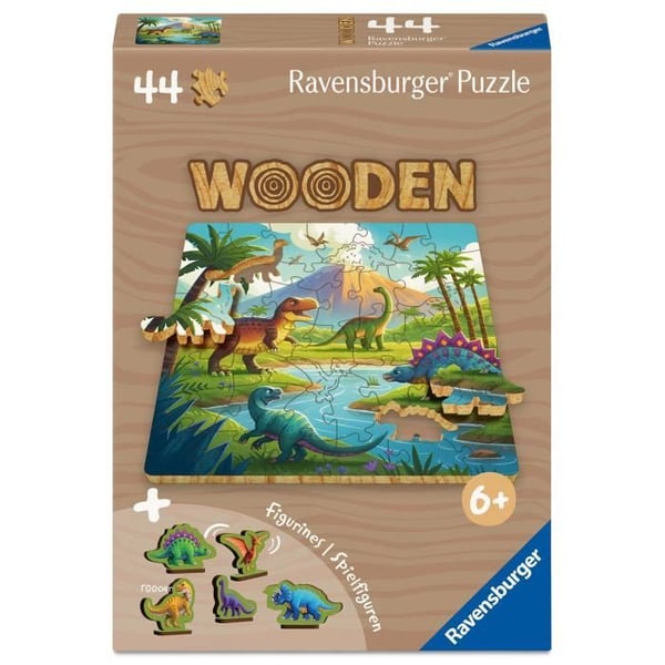 Dinosaurier - Träpussel 44 bitar - från 6 år - Ravensburger