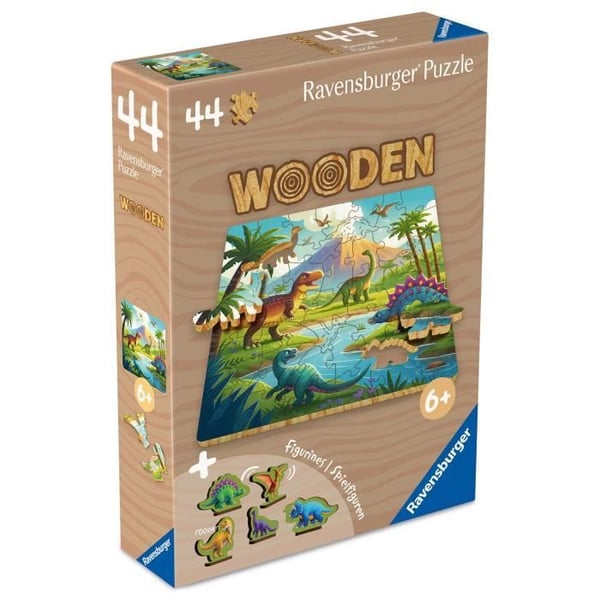 Dinosaurier - Träpussel 44 bitar - från 6 år - Ravensburger
