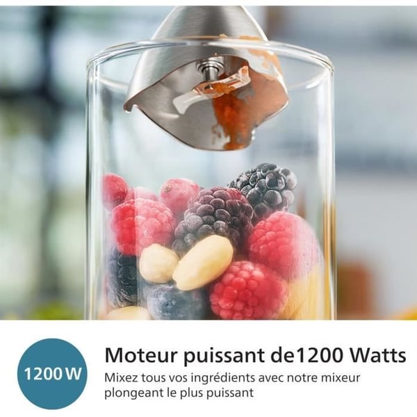 Stavblender - PHILIPS - 5000 Serie - 1200W - ProMix - Inkluderede tilbehør