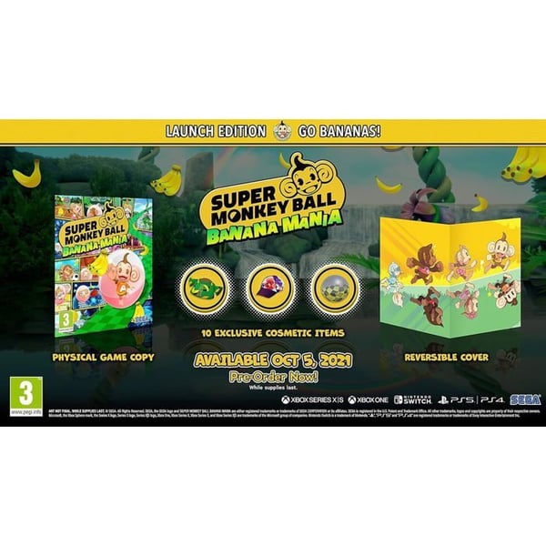 PlayStation 4-spel - SEGA - Super Monkey Ball Banana Mania - 300 nivåer - 12 minispel - Fler spelare upp till 4