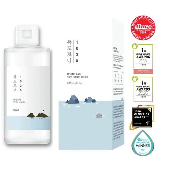 Närande ansiktsemulsion - ROUND LAB - 1025 DOKDO - 200ml - Icke fet - Alla hudtyper