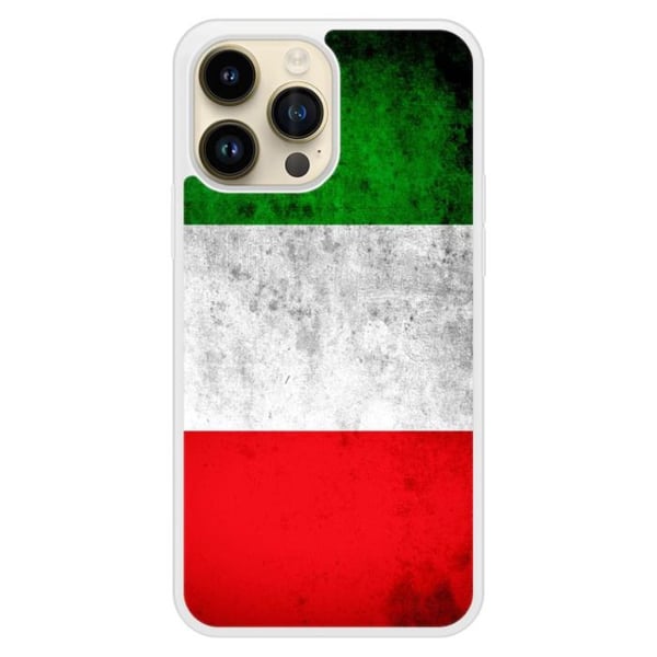 Siliconeförstärkt skal med tryck, kompatibelt med Apple iPhone 14 Pro Max - Italiens flagga