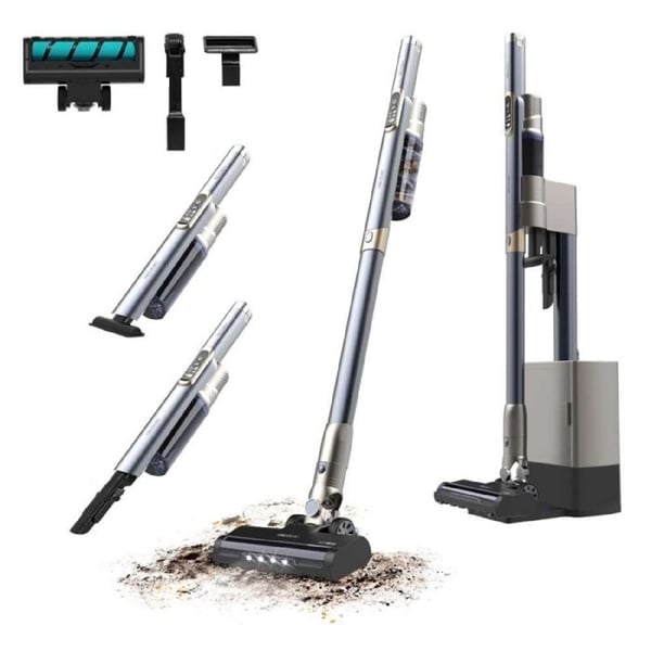 Cecotec Trådlös Städsug med Tömningstation Scoba 2100. 210W, Digitalt Borstlös Motor, Tryck