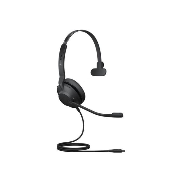 Microhörlurar - JABRA - Evolve2 30 SE - Trådbunden Mono - Bullerdämpning - USB-A/USB-C