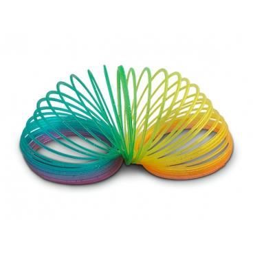 Slinky-spel - Plastfjäder - För barn från 5 år - Unisex - Fällda dimensioner 70 mm