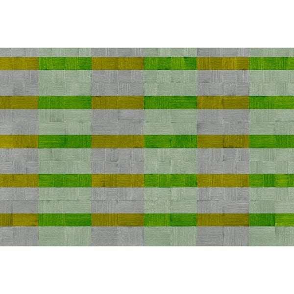 Grafiskt tapet M1-No.60258 digitaltryck grön grå