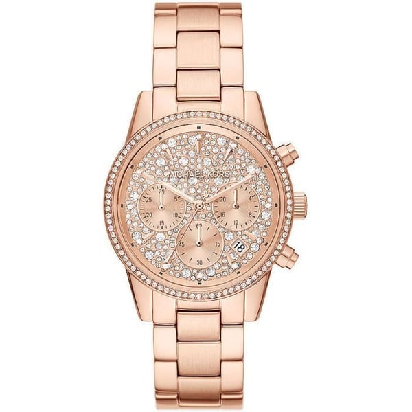 Klocka - MICHAEL KORS - Ritz - Rostfritt stål - Roséguld - Vattentålighet 5 ATM