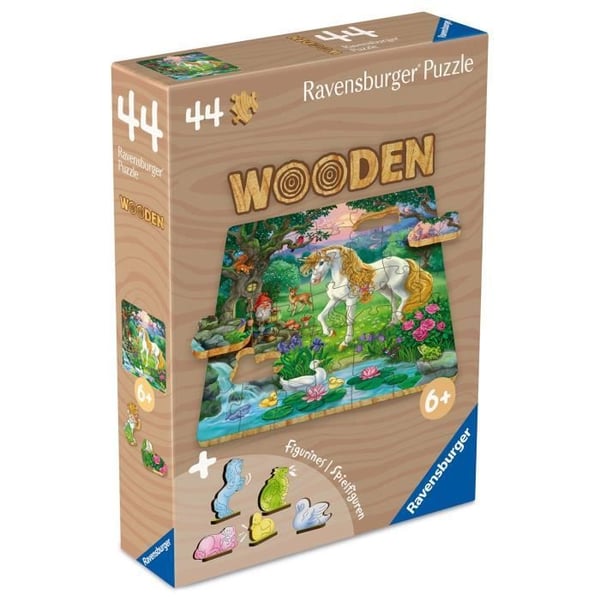 Enhörningar - Träpussel 44 bitar - från 6 år - Ravensburger