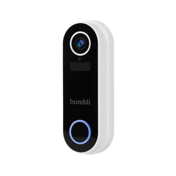 Hombli Smart Funk Dörraudio med Chime 2 med Intercom | Kamera med 140° Vinkel och HD Video 1080p | Detektion av