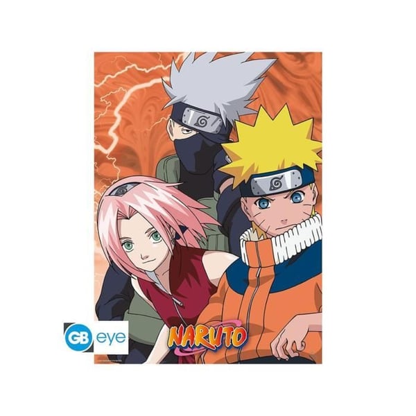 Sæt med 2 plakater - GB eye - NARUTO - Chibi plakat 52x38 - Konoha ninjas & desertører