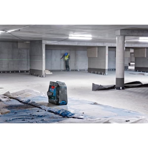 Laser - BOSCH - GCL 2-50 G - 2 punkter og 2 linjer - IP 64 - Rækkevidde 10 m