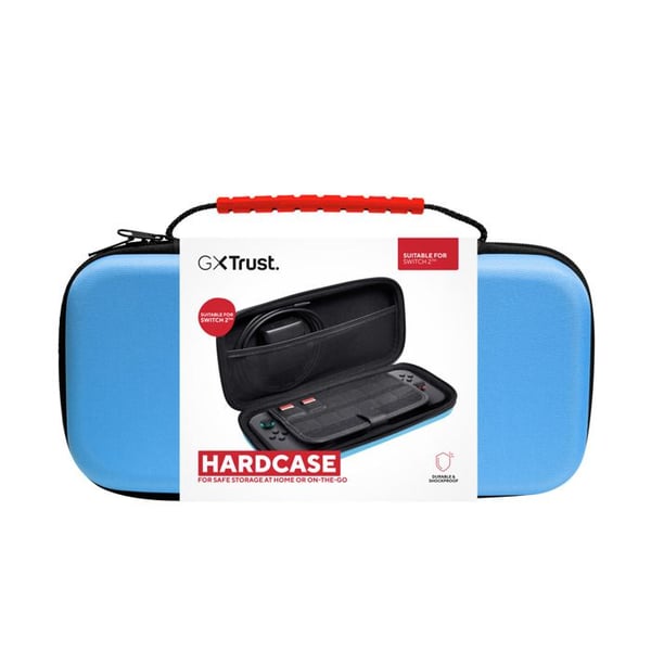 Fodral för Nintendo Switch 2 - TRUST - GXT 1251B - Stöttålig - Utrymme för 4 Joy-Cons - Blå