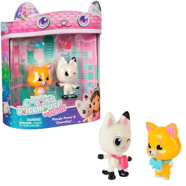 Set med figurer - SPIN MASTER - Gabbys dockhus - Pandy & Chumsley - 5 cm - Flerfärgad