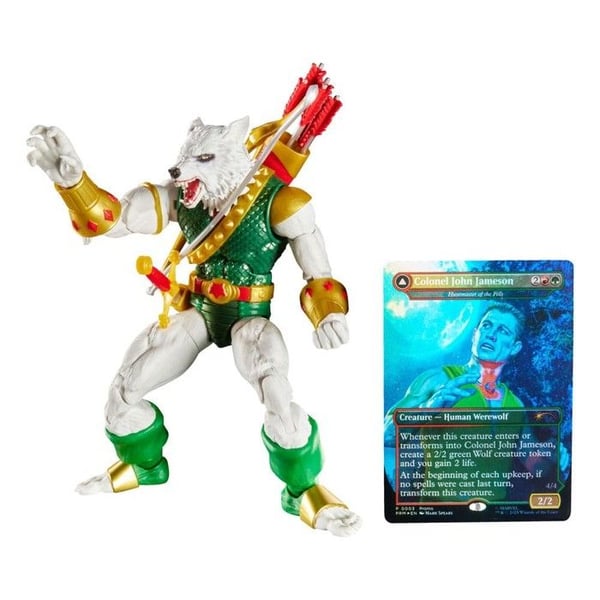 Figur - HASBRO - Man-Wolf - 15 cm - 20+ artikulationspunkter - Exklusivt premiumkort