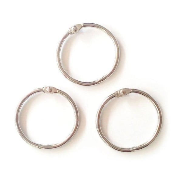 Graine Créative - Metallringar öppningsbara Ø 40 mm Silver (x5)