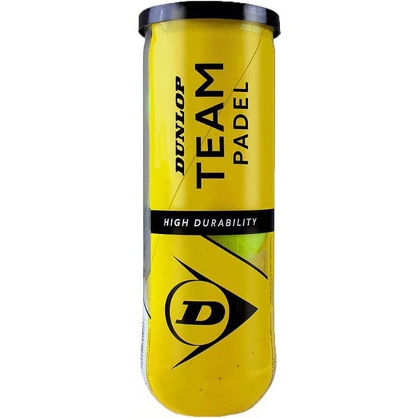 Padelbollar - DUNLOP - Tb Team - Gul - 3 stycken - Vuxen