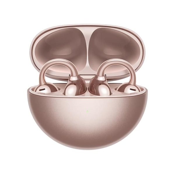 Trådlösa hörlurar Huawei FreeClip rosa (Rose Gold)