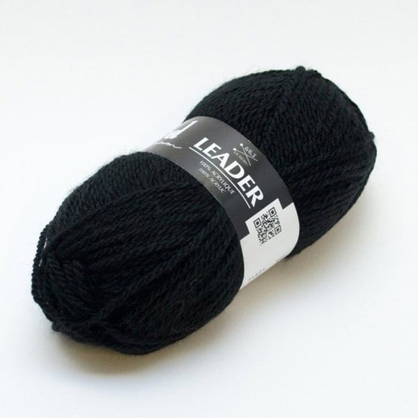 Plassard - Garnboll Leader 016 Svart