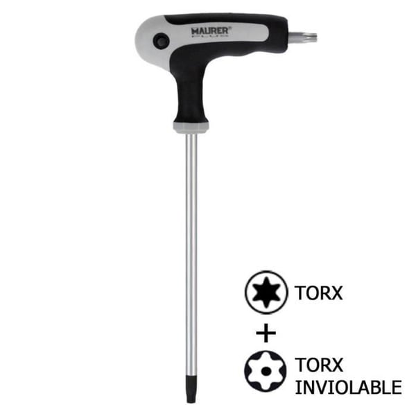 MAURER Torx-nyckel med manipuleringssäkert 'T'-handtag - T-15 MAURER Torx-nyckel med manipuleringssäkert 'T'-handtag - T-15