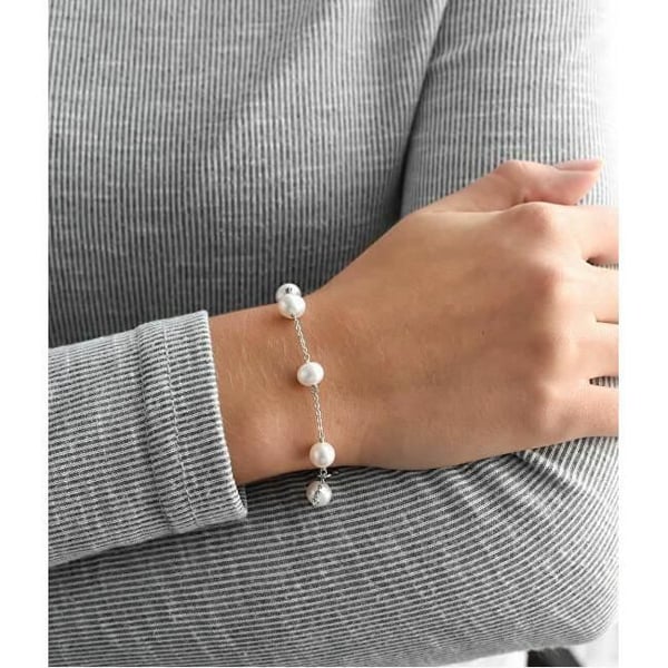 Armbånd - Evolution Group - Sølv - Ægte Perler - Model Pavon 23008.1