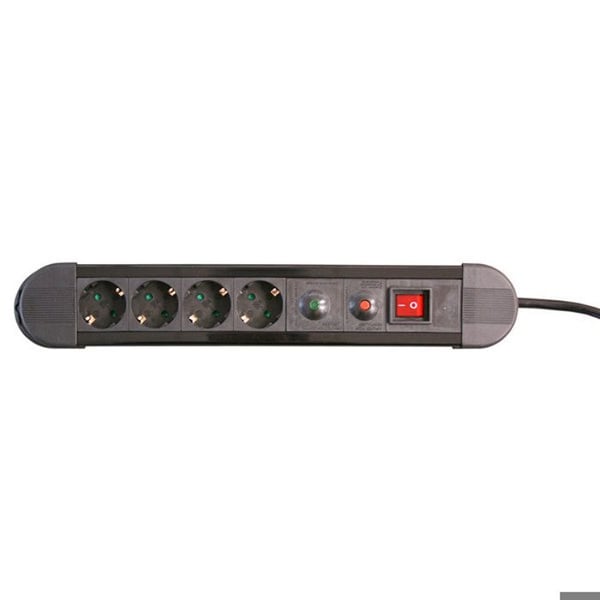 Grenuttag - ELECTRO DH - 36.255/B - 4 uttag - Överbelastningsskydd - Vit