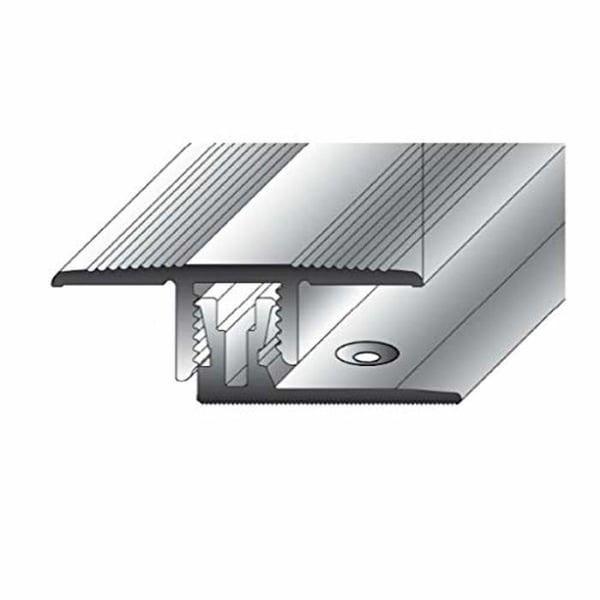 Klipsskena anodiserad aluminium Guld L 2700 mm l 33.5 mm H 7 - 10 mm Förborrad