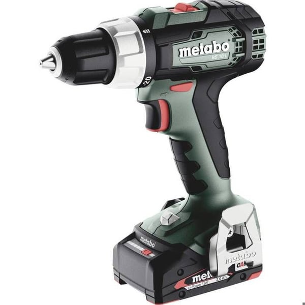 Metabo BS 18 L 614051500 18 V 2 Ah Li-Ion bor- och skruvdragare utan sladd, + 2 batterier, + väska, + laddare
