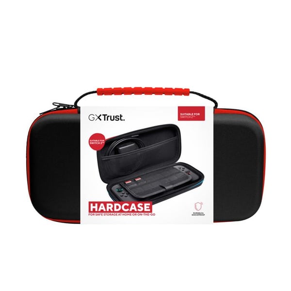 Fodral för Nintendo Switch 2 - TRUST - GXT 1251 - Stötresistent - Utrymme för 4 Joy-Cons - Svart