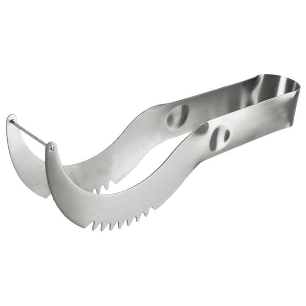 Vattenmelon skärare i rostfritt stål - ORION - 21,5x3,5 cm - Silver - Profilblad - Ergonomiskt handtag