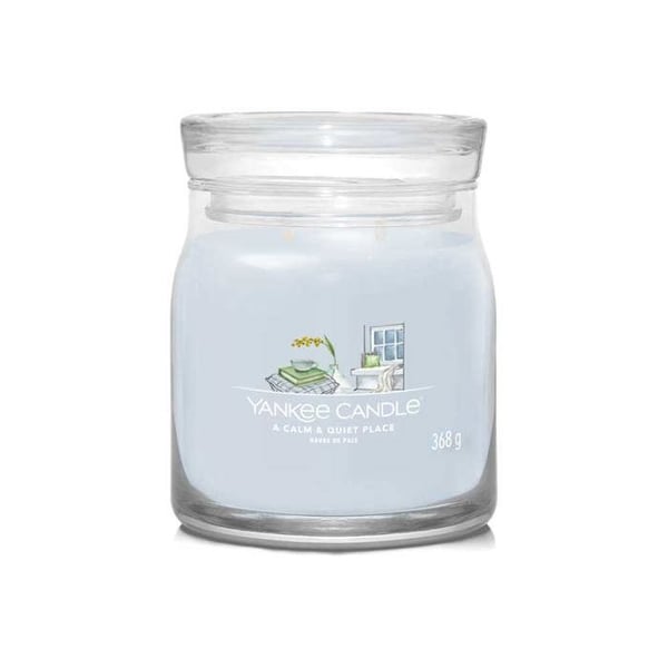 YANKEE CANDLE CANDELA MEDIA SIGNATURE EN EN UN LUGAR TRANQUILO Y SILENCIOSO