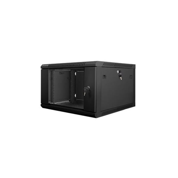 Lanberg WF01-6606-10B 6U 60kg IP20 lasikuitukotelo, itseasennettava, musta