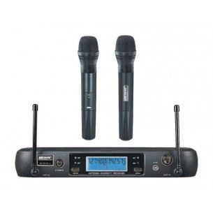 BE 8014 MH - UHF mikrofon 2 HF handhållna mikrofoner