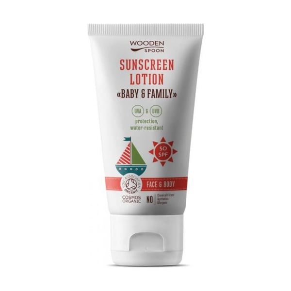 TRÄSKED - Solmjölk för ansikte och kropp SPF50 för spädbarn och vuxna 150 ml